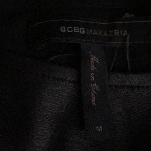BCBG MAXAZRIA LEATHER DRESS - Picture 2 of 10